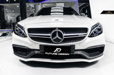 Future Design Carbon Carbon Fiber OEM Style Front Bumper Trim Lower Grill Surround for W205 C63 C63S AMG Sedan Coupe 2015-2020 - Performance SpeedShop